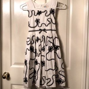 Size 12 Girls Dress Black and White Special Occasion  or Just for fun